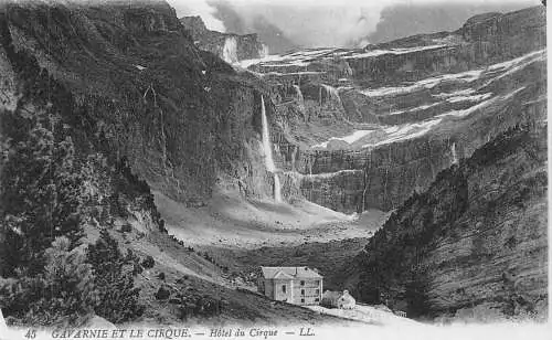 C023 Frankreich, Gavarnie et le Cirque Hotel du Cirque Postkarte