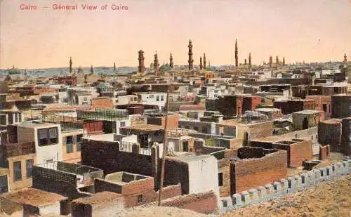 L280 Ägypten Gesamtansicht Kairo Vintage Postkarte