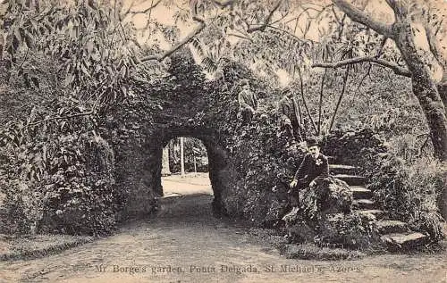 A927 Portugal Herr Borge's Garden Ponta Delgada St Michael's Azoren Postkarte