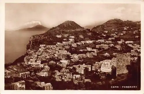 A930 Italien Capri Panorama RPPC Vintage Postkarte