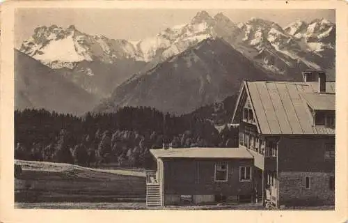 L264 Deutschland 1932 Sommergaststätte Pension Sonnenalm Sonthofen Allgäu AK
