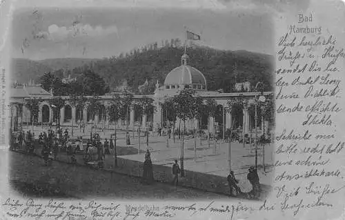 L264 Deutschland 1900 Wandelbahn Bad Harzburg Bahnhof Mondschein Postkarte