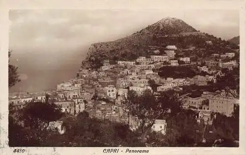 A931 Italien Capri Panorama RPPC Vintage Postkarte