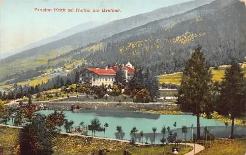 L263 Deutschland Pension Kraft bei Matrei am Brenner See Haus Berge Postkarte