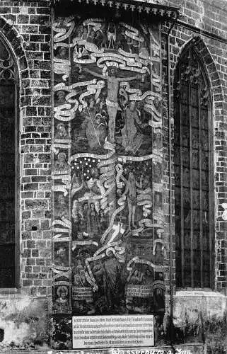 L340 Deutschland Lebensbaum Wasserburg ein Gasthaus Fresko Kirche Vintage Postkarte