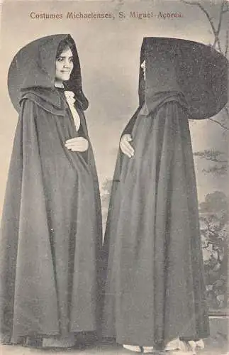 A933 Portugal St. Michael Azoren Frauen in traditionellen Kostümen Kap Postkarte