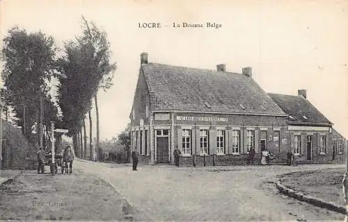 A912 Frankreich Locre Douane Belge Au Lion Belge Estaminee Bar Postkarte