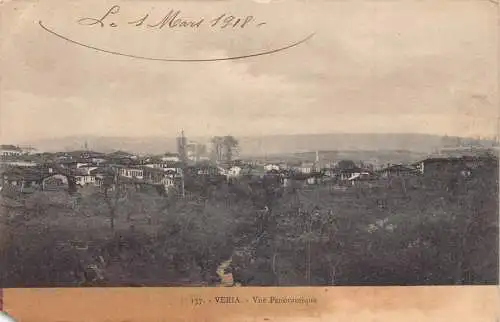A933 Griechenland Veria Panorama 1918 Vintage Postkarte