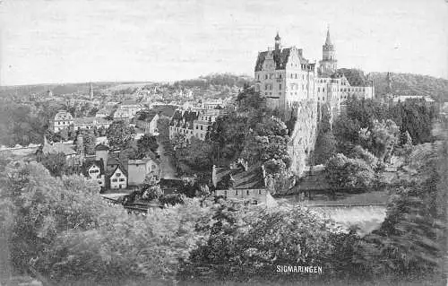 L342 Deutschland Schloss Sigmaringen Vintage Postkarte