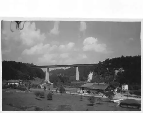 L342 Deutschland Mangfallbrücke RPPC Vintage Postkarte