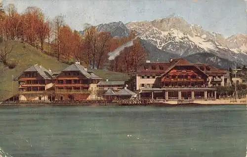 L343 Deutschland 1930 Hotel Schiffmeister a Königssee Obb Bes J Moderegger Postkarte