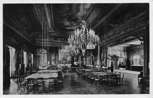 L343 Deutschland 1936 Baden-Baden Casino Interieur Vintage Postkarte