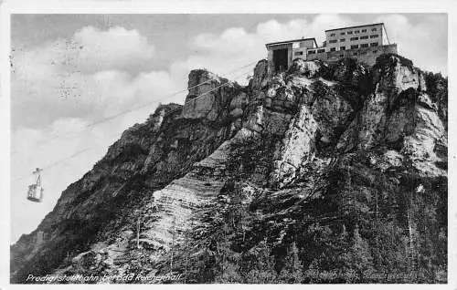 L343 Deutschland 1938 Seilbahn bei Bad Reichenhall Berg Oldtimer Postkarte