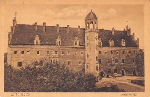 L344 Deutschland Wittenberg Lutherhaus Vintage Postkarte