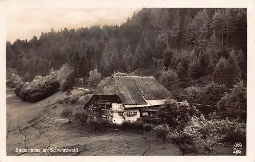 L345 Deutschland 1940 Feldpost WWII Bauerngehoeft Schwarzwald RPPC Postkarte