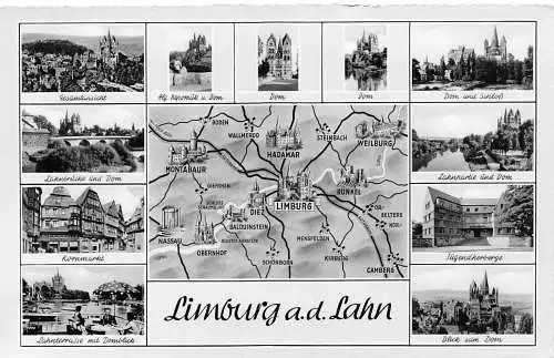 L011 Deutschland Limburg ad Lahn RPPC Vintage Postkarte