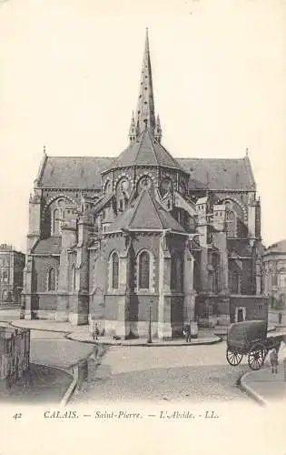 C028 Frankreich, Calais Saint-Pierre l'Abside Vintage Postkarte