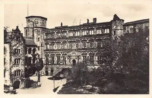 L011 Deutschland 1928 Heidelberger Schloss Schloss Vintage Postkarte