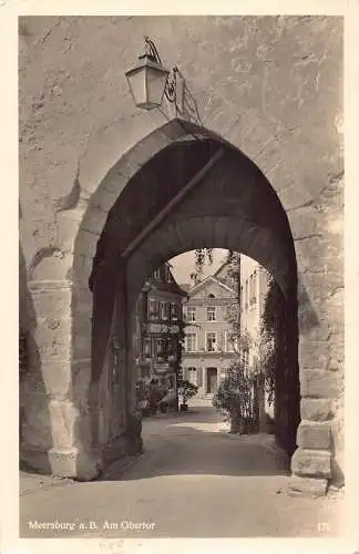 L181 Deutschland 1940 Feldpost WWII Meersburg a B Obertor Vintage Postkarte