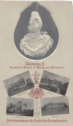 L407 Deutschland Königtum Kaiser Wilhelm Osnabrück Romhild Prägepostkarte
