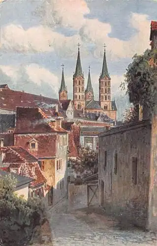 L181 Deutschland Bamberger Dom Vintage Postkarte