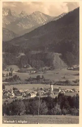 L182 Deutschland 1937 Wertach im Allgäu Vintage Postkarte