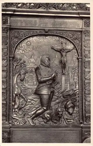 L195 Deutschland Karl Goeckel Messkirch Kirche Innen Wand Skulptur Postkarte