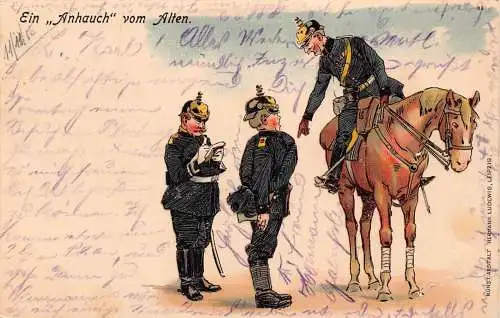 L076 Deutschland 1905 Armee Militaria Litho Postkarte