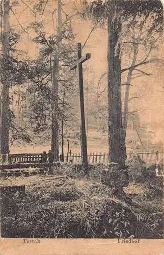 L076 Ukraine Tartak 1916 Friedhof 1. Weltkrieg Feldpostkarte