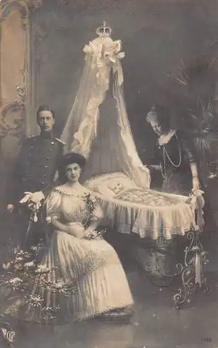 L407 Deutsches Königskaiserin Augusta Victoria und Familienpostkarte
