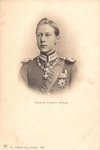 L407 Postkarte Deutsches Königshaus Kronprinz Friedrich Wilhelm