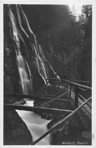 L350 Deutschland 1938 Wimbch Klamm Wasserfall Vintage Postkarte
