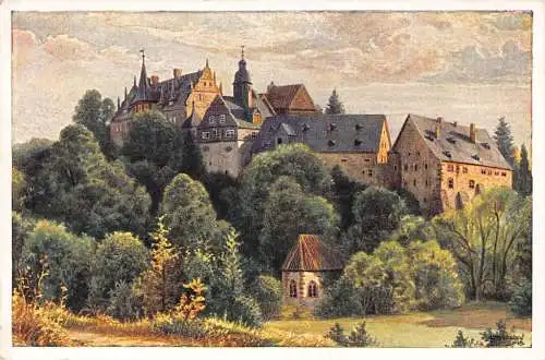 L346 Deutschland Schloss Eisenbach Gemaelde von K Schloss Lindegreen Postkarten