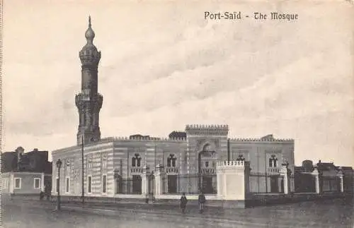 A915 Ägypten Hafen sagte die Moschee Vintage Postkarte