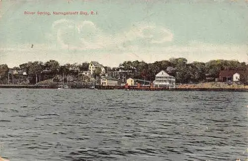 A916 US Rhode Island Narragansett Bay Silver Spring Vintage Postkarte
