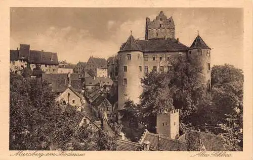 L346 Deutschland Meersburg am Bodensee Altes Schloss Vintage Postkarte