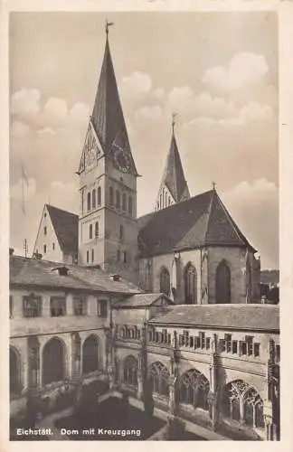 L195 Deutschland 1921 Eichstätt Dom mit Kreuzgang Dom Vintage Postkarte