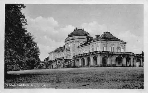 L188 Deutschland Schloss Solitude Stuttgart Schloss Vintage Postkarte