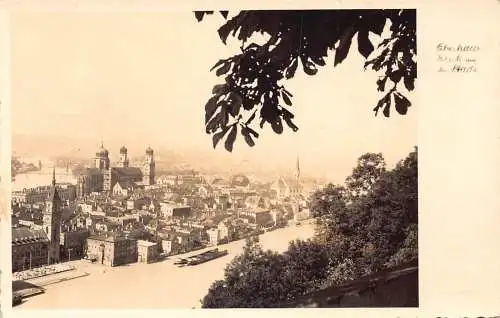 L188 Deutschland 1942 Feldpost WWII Oberhaus Stadtansicht Vintage Postkarte