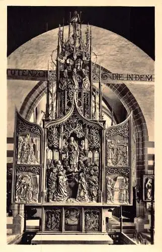 L194 Deutschland Tilmann Riemenschneider's Marienaltar Creglingen Kirche Postkarte