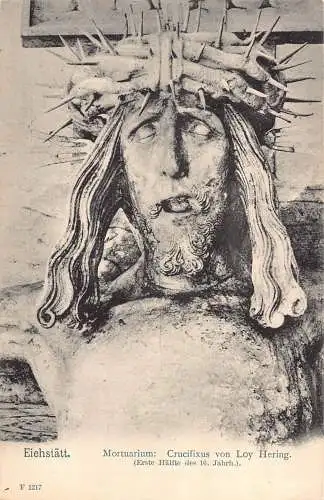 L195 Deutschland Eichstätt Mortuarium Crucifixus von Loy Hering Vintage Postkarte