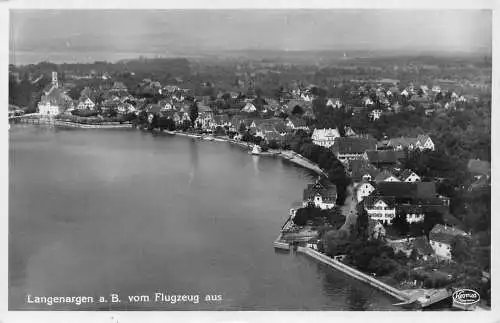 L188 Deutschland 1940 Langenargen a B Flugzeug aus Vintage Postkarte