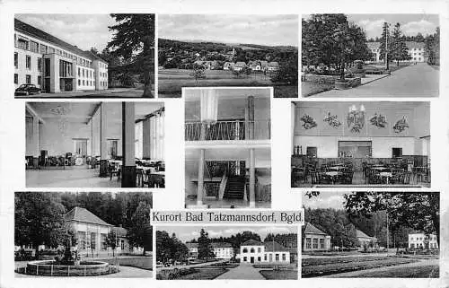 C037 Österreich, Kurort Bad Tatzmannsdorf 1954 alte Postkarte