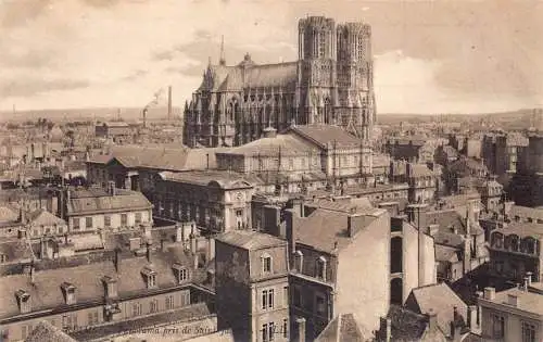 C034 Frankreich, Reims Panorama pris de Sainte-Jaques Vintage Postkarte
