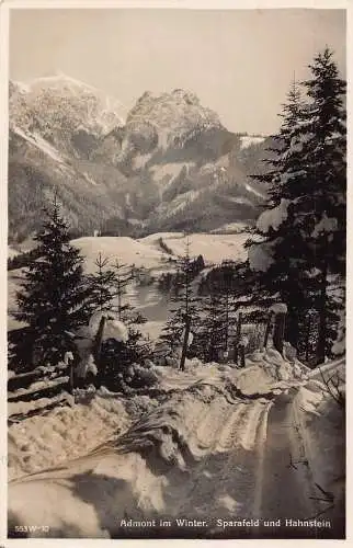 C037 Österreich, Admont im Winter 1938 alte Postkarte