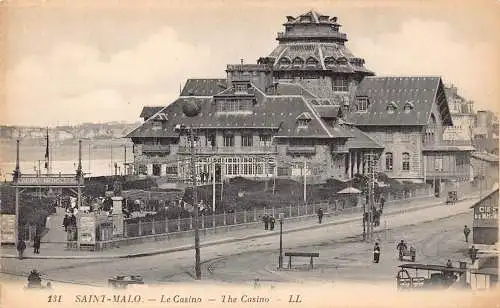 C018 Frankreich, Saint Malo The Casino Vintage Postkarte