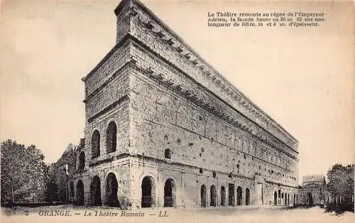 C018 Frankreich, Orange Le Theatre Romain Vintage Postkarte