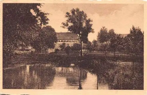 L196 Deutschland Werden Ruhr Land Gut Oberhesper im Hespertalsee Vintage Postkarte