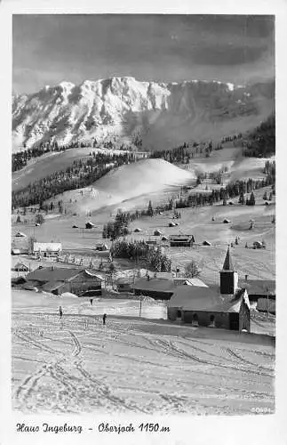 L195 Deutschland 1942 Haus Ingeburg Oberjoch Berg Vintage Postkarte