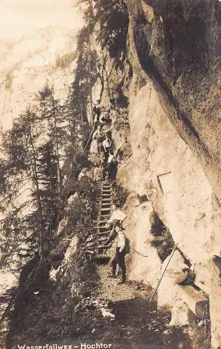 C038 Österreich, Wasserfallweg Hochtor Vintage Postkarte